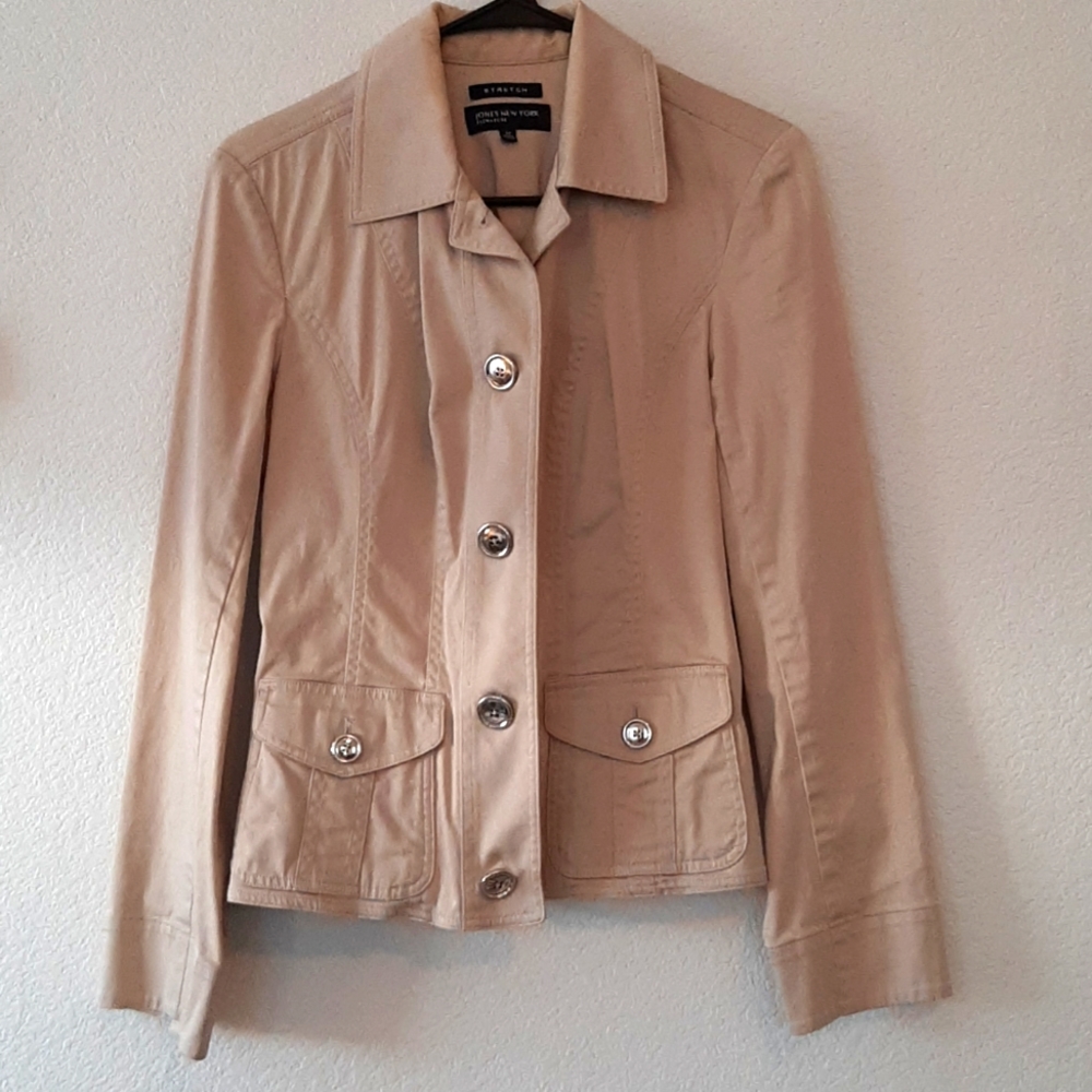 Jones New York Stretch Blazer Cream